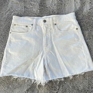 Madewell high-rise denim shorts